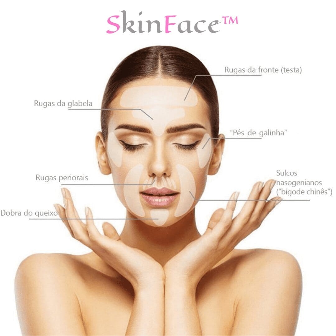 SkinFace™ - Adesivos de Silicone Rejuvenescedor Anti Rugas