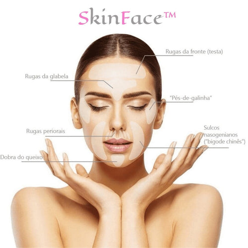 SkinFace™ - Adesivos de Silicone Rejuvenescedor Anti Rugas