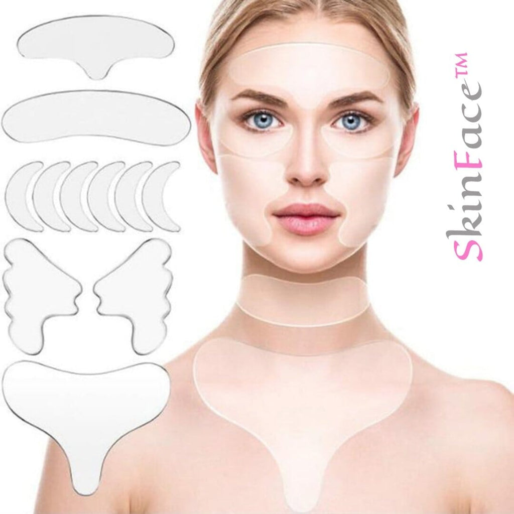 SkinFace™ - Adesivos de Silicone Rejuvenescedor Anti Rugas